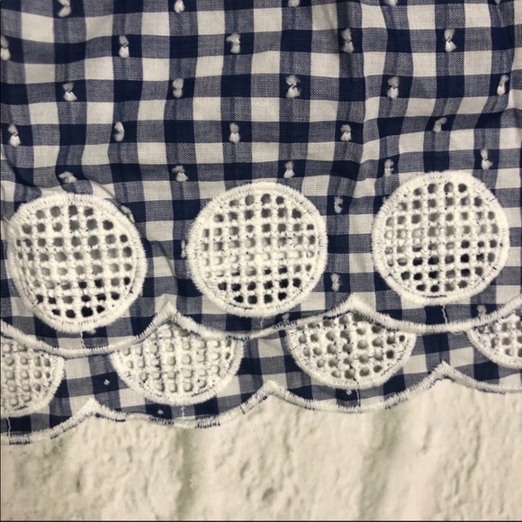 J. Crew NWT Gingham tie ruffle top - Picture 5 of 8